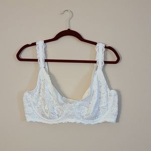 NWOT Aerie Happy Unlined Lace Demi Bra 40DD